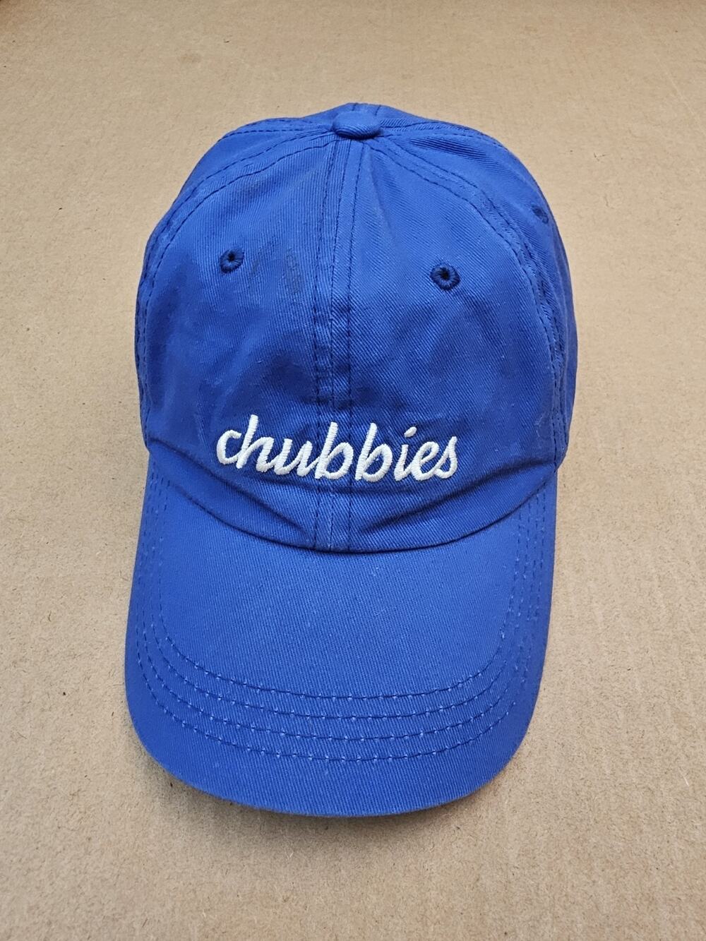 Chubbies Men's Baseball Cap Hat Embroidered Logo Adjustable Blue One Size